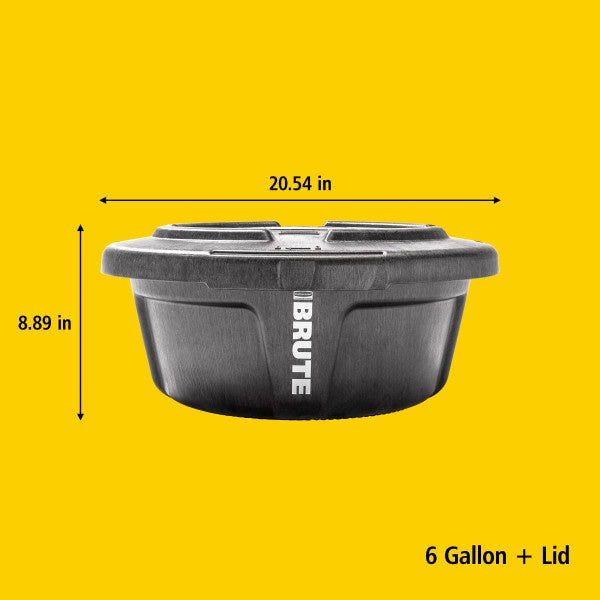 BRUTE Mutli-Purpose Feed Container, 6 Gallon, Pack of 3