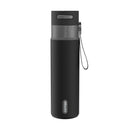 Contigo Autoseal Stainless Steel Leakproof Water Bottle with Carry Strap, Licorice Gunmetal, 24 Ounce