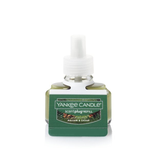 Yankee Candle Scent Plug Refill, Balsam & Cedar (Pack of 4)