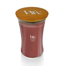 WoodWick Large Hourglass Scented Candle, Crackles as it Burns, Cinnamon Chai, 21oz