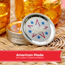Ball Limited Edition Americana Mason Jar Lids, Regular Mouth Lids for Mason Jars, 12-Count, Pack of 4 (48 Lids Total)