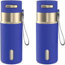 Contigo AutoSeal Vacuum-Insulated Stainless Steel Travel Mug, Wild Indigo Champagne, 16 Ounce