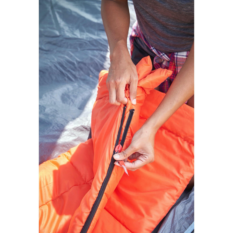 Coleman Kompact 40°F Rectangle Sleeping Bag, Tiger Lily