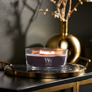 WoodWick Scented Ellipse Candle, Crackles as it Burns, Amethyst & Amber, 16oz