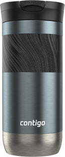 Contigo Byron 2.0 Stainless Steel Travel Mug with SNAPSEAL Lid & Grip, Blueberry & Macaroon, 16 oz, 2 CT