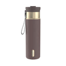 Contigo DualSip Leakproof Insulated Water Bottle with Carry Strap and 2-Way Lid, Terra Champagne, 24 Ounce