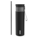 Contigo SnapSeal Vacuum-Insulated Stainless Steel Travel Mug, Licorice Gunmetal, 24 Ounce