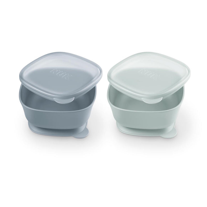NUK for Nature 5-Piece Feeding Essentials Boy Collection – Cups, Pretensils, Suction Plate & Bowl Set
