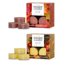 Yankee Candle Scented Tea Light Candles, Autumn Cabin (Autumn Leaves & Autumn Wreath), 0.44 OZ, 12-Count, Pack of 2 (24 Total Candles)