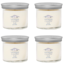 Yankee Candle Small Tumbler Scented Single Wick Jar Candle, Fresh Powder, 4.3 Ounce (Pack of 4)