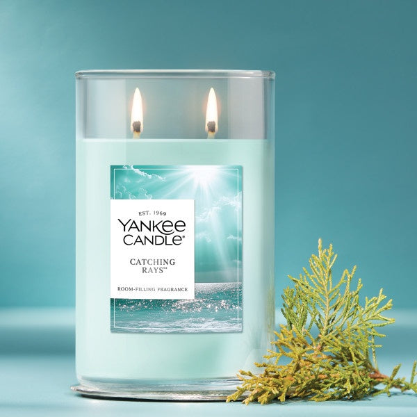 Yankee Candle Large Tumbler Scented Candle, Catching Rays, 20 oz