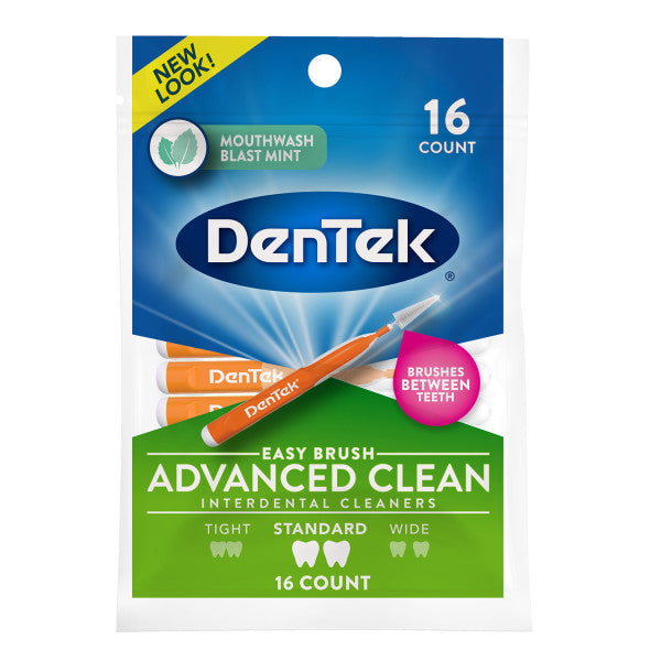 Dentek Easy Brush Interdental Cleaners, Mint, 16 ct