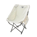 Coleman Low-Back Sherpa Chair, White, 1 CT