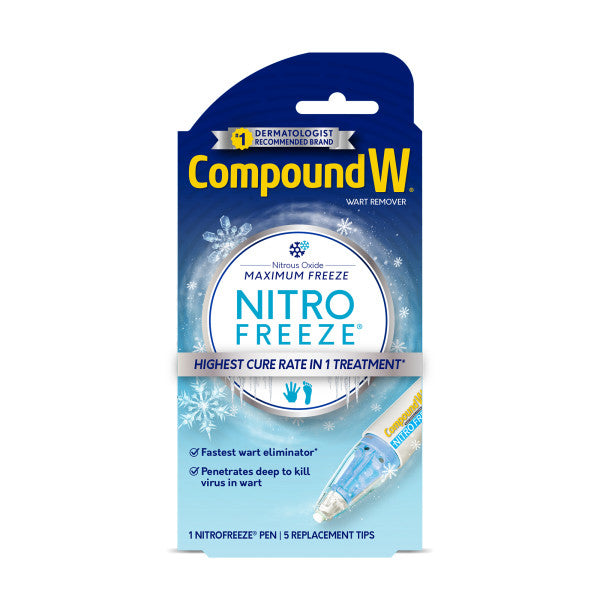 Compound W Nitrofreeze Wart Removal, 1 Pen & 5 Replaceable Tips, 1 ct