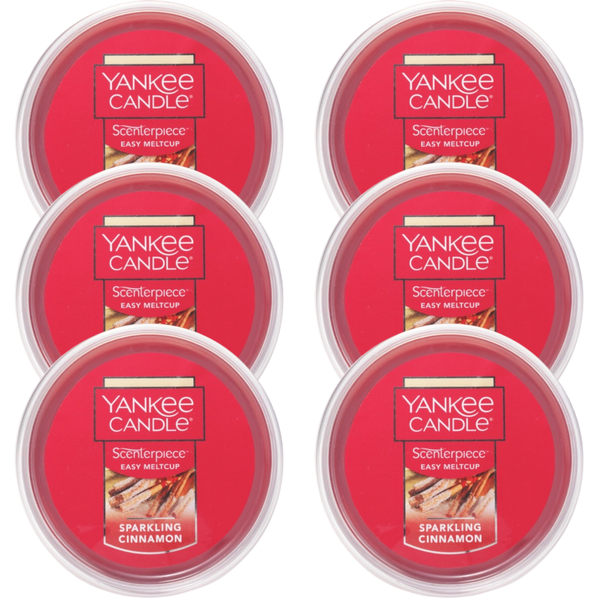 Yankee Candle Sparkling Cinnamon Scenterpiece Easy MeltCup (Pack of 6)