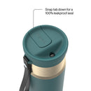 Contigo SnapSeal Vacuum-Insulated Stainless Steel Travel Mug, Mineral Teal Champagne, 16 Ounce (2 Pack)