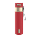 Contigo Autoseal Stainless Steel Leakproof Water Bottle with Carry Strap, Goji Berry Champagne, 24 Ounce