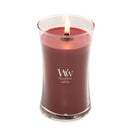 WoodWick Large Hourglass Scented Candle, Crackles as it Burns, Rouge Oud, 21oz
