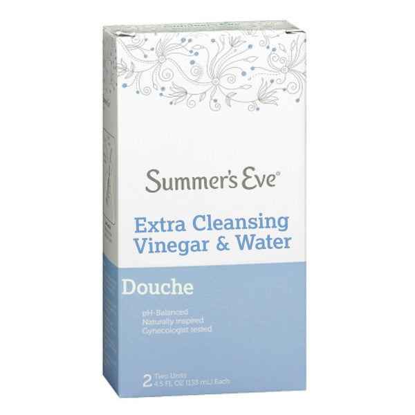 Summer's Eve Douche, Extra Cleansing Vinegar & Water, 2 Units, 4.5 oz Each