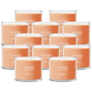 Yankee Candle Signature Votive Mini Candle Jar, Honey Clementine, Natural Soy Wax Blend Candle with Natural Fiber Wick, 1.3 OZ Glass Jar (Pack of 12)