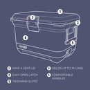 Coleman Pro 45-Quart Hard Cooler, Neptune, 1 CT