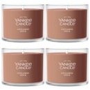 Yankee Candle Signature Votive Mini Candle Jar, Cinnamon Stick, Natural Soy Wax Blend Candle with Natural Fiber Wick, 1.3 OZ Glass Jar (Pack of 4)