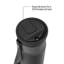 Contigo SnapSeal Vacuum-Insulated Stainless Steel Travel Mug, Licorice Gunmetal, 24 Ounce
