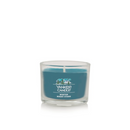 Yankee Candle Signature Votive Mini Candle Jar, Winter Night Stars Scent, Natural Soy Wax Blend Candle with Natural Fiber Wick, 1.3 OZ Glass Jar (Pack of 12)