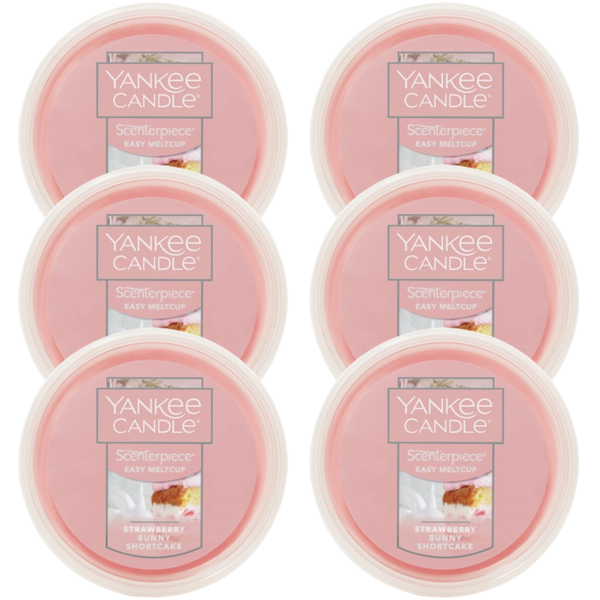 Yankee Candle Strawberry Bunny Scenterpiece Easy MeltCup (Pack of 6)