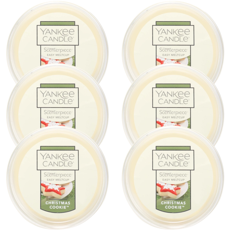 Yankee Candle Christmas Cookie Scenterpiece Easy MeltCup (Pack of 6)