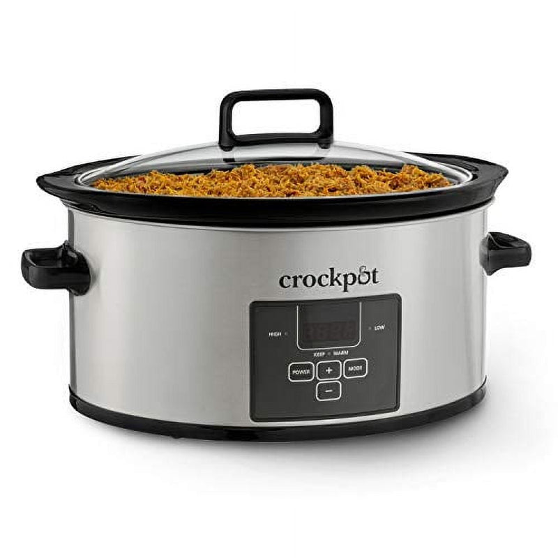 Crock-Pot Programmable Choose-a-Crock Slow Cooker, Stainless Steel, 1 CT