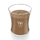 WoodWick Medium Hourglass Scented Candle, Crackles as it Burns, Santal Myrrh, 9.7oz