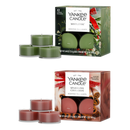 Yankee Candle Scented Tea Light Candles, Rudolph's Favorites (Mistletoe & Sparkling Cinnamon), 0.44 OZ, 12-Count, Pack of 2 (24 Total Candles)