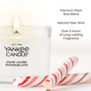 Yankee Candle Signature Votive Mini Candle Jar, Snowglobe Wonderland, Natural Soy Wax Blend Candle with Natural Fiber Wick, 1.3 OZ Glass Jar (Pack of 12)