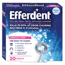 Efferdent Denture & Retainer Cleanser Tablets, Essential Clean, 20 Tablets
