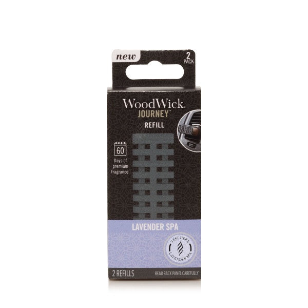 WoodWick Journey Vent Diffuser with 2 Refill - Lavender Spa (Pack of 1
