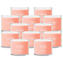 Yankee Candle Signature Votive Mini Candle Jar, White Strawberry Bellini, Natural Soy Wax Blend Candle with Natural Fiber Wick, 1.3 OZ Glass Jar (Pack of 12)