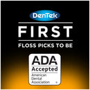 Dentek Floss Picks Comfort Clean Sensitive Gums Floss Picks, Soft & Silky Ribbon, 150 ct