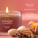 Yankee Candle Signature Votive Mini Candle Jar, Kitchen Spice, Natural Soy Wax Blend Candle with Natural Fiber Wick, 1.3 OZ Glass Jar (Pack of 12)