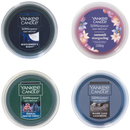 Yankee Candle Midsummer's Night, Summit Stargazing, Magical Frosted Forest and Warm Luxe Cashmere Scenterpiece Easy MeltCup Variety Pack