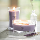 WoodWick Scented Ellipse Candle, Crackles as it Burns, Lavender Spa, 16oz