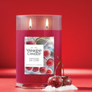 Yankee Candle Large Tumbler Scented Candle, Cherries on Snow, 20 oz