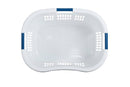 Rubbermaid Hip-Hugger Laundry Basket, White, 1.5 Bushel