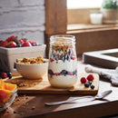 Ball Regular Mouth Glass Flute Mason Jars with Lids and Bands, Used for Canning, Pickling, Juice, Jam, Jelly, Pint Size 16 Ounce (Pack of 8)