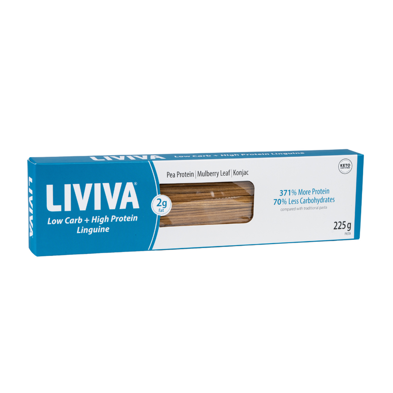 LIVIVA Protein Boost Linguine: Low Carb & Keto Certified Pasta, 1 CT