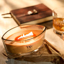 WoodWick Scented Ellipse Candle, Crackles as it Burns, Golden Bourbon, 16oz