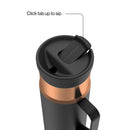 Contigo SnapSeal Vacuum-Insulated Stainless Steel Travel Mug with Handle, Licorice Bronze, 20 Ounce
