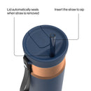Contigo SnapSeal Vacuum-Insulated Stainless Steel Travel Mug, Abyss Bronze, 24 Ounce