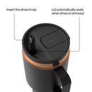 Contigo Insulated Stainless Steel Tumbler with Handle, Licorice Bronze, 30 Ounce