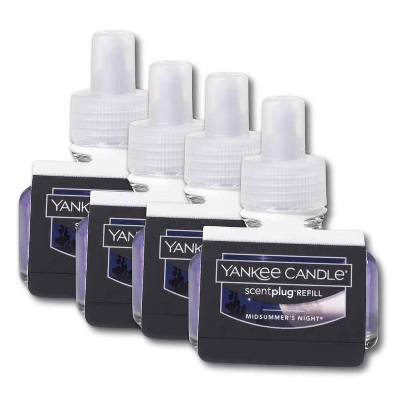 Yankee Candle Scent Plug Refill, Midsummer Night (Pack of 4)